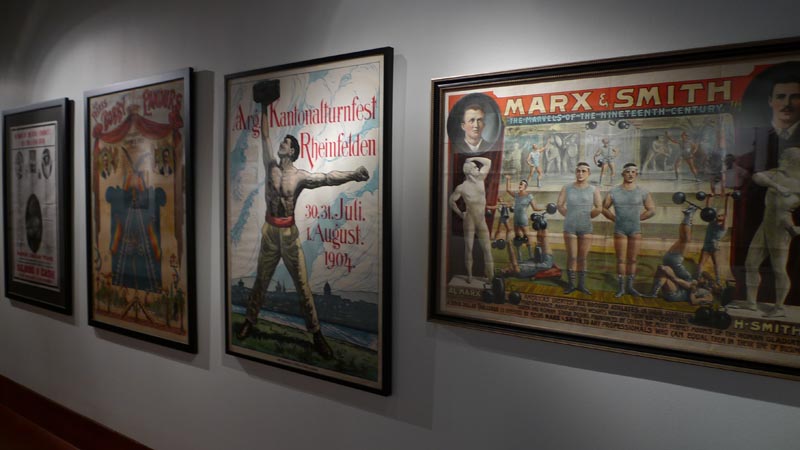 Four posters, including one for strongman John Grun Marx, from the Todd Poster Collection.