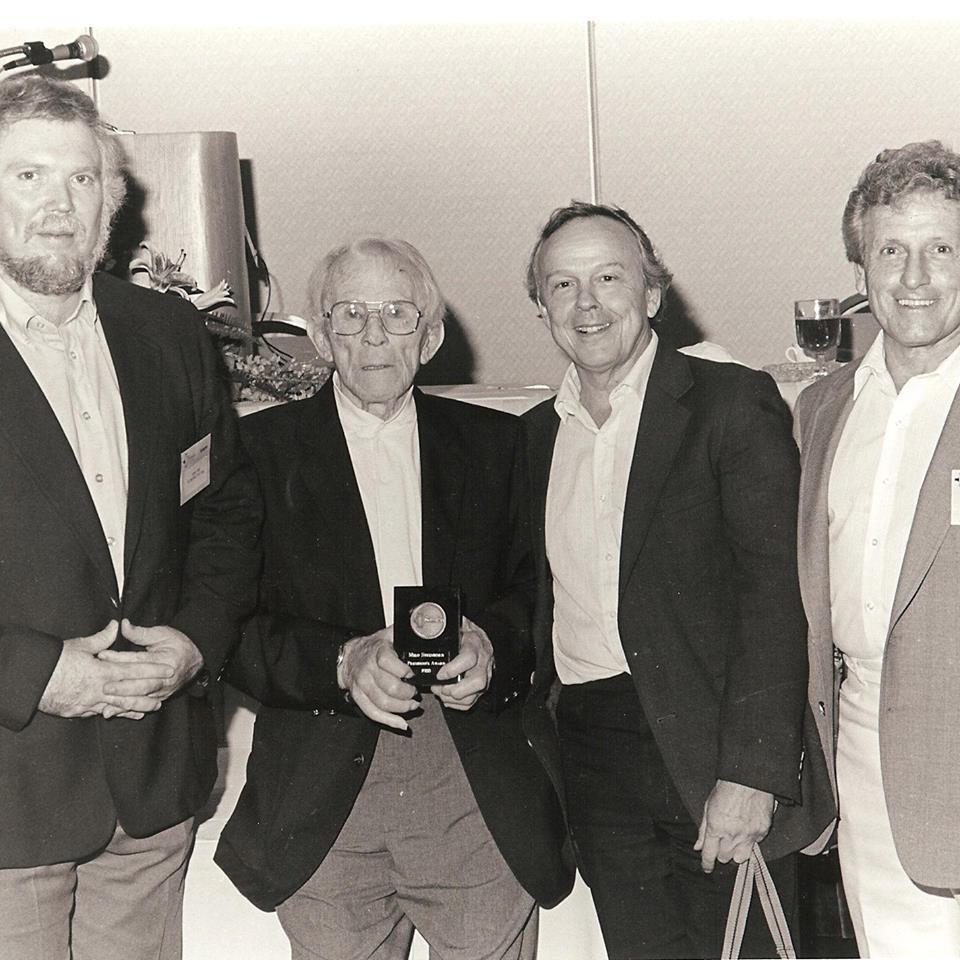 (From Left to Right)Terry Todd, Milo Steinborn and Henry Steinborn, when Milo was honored by the NSCA