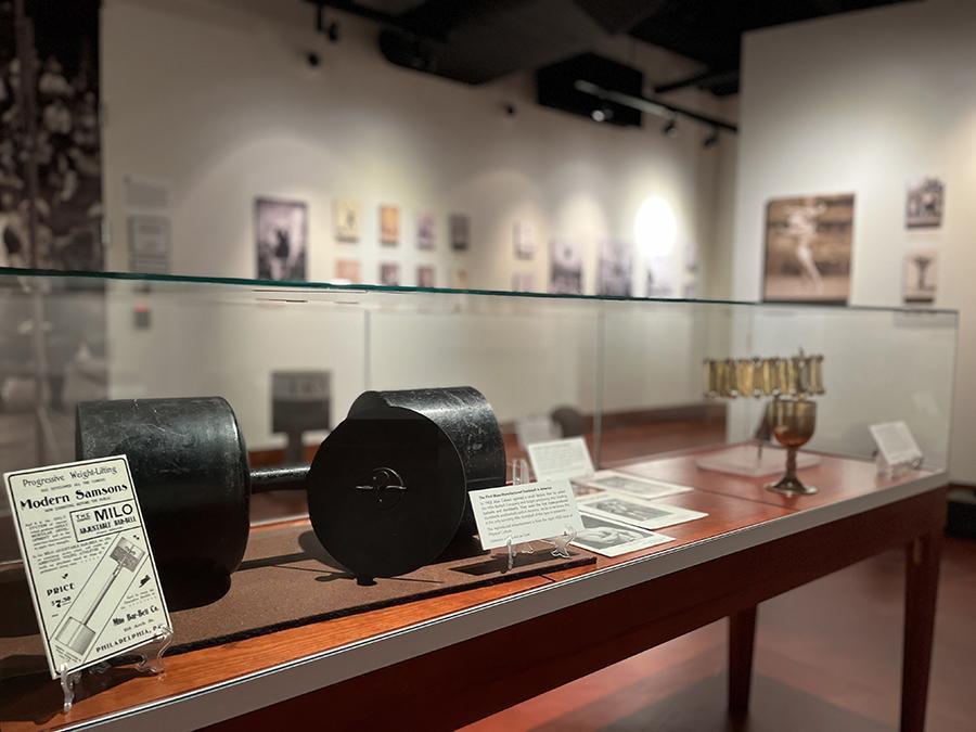 Artifacts on display in Strong Men, Strong Women