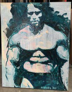 Painting of Arnold Schwarzenegger by Wolfgang Kals