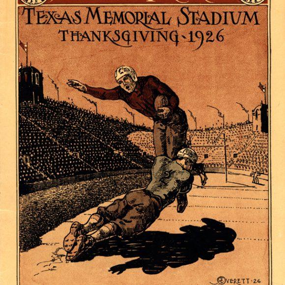 1926 Texas A M vs Texas U Football Program Cover