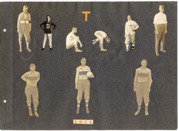 Page from UT at Austion 1911 Football Scrapbook