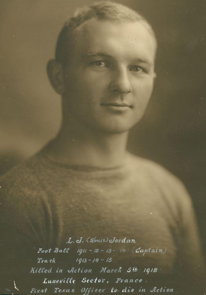 Black and white portrait of Louis Jordan while a student at the University of Texas.