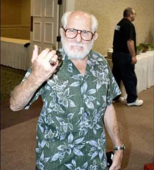 Jack Hughes at the 2004 Olympic Team Trials showing his National Champion Ring