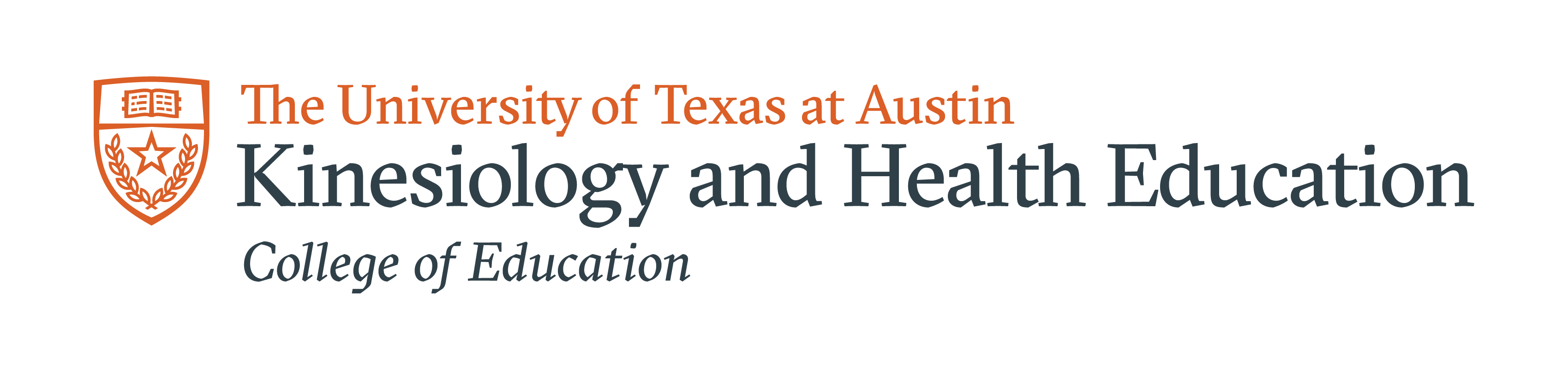 The formal logo for the Department of Kinesiology and Health Education at The University of Texas.