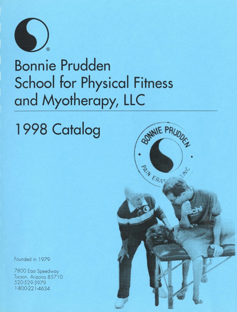 Cover image of 1998 catalog showing Bonnie instructing student. 