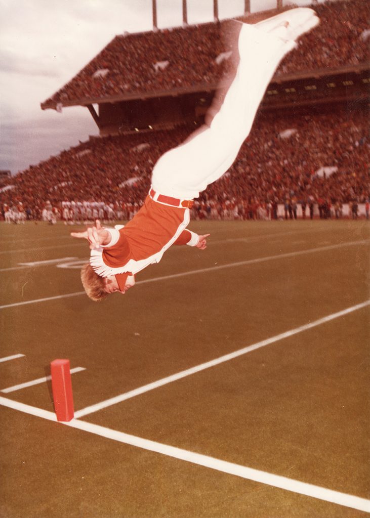From Martin's personal photo collection, here he is hitting a very impressive backflip.